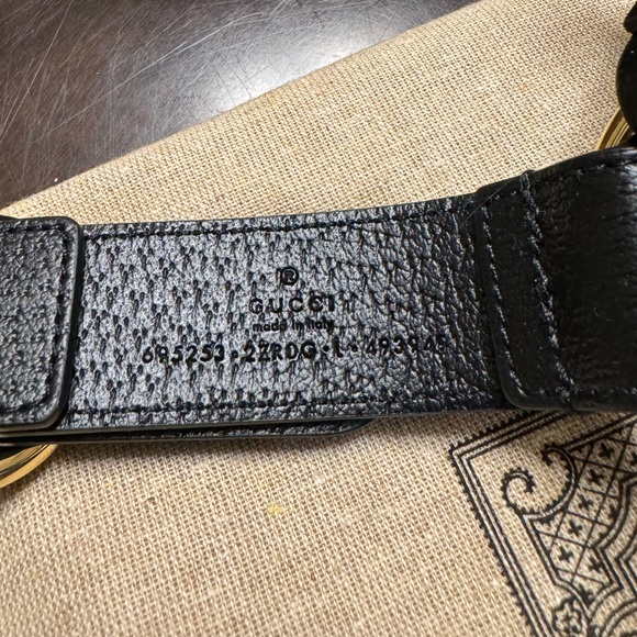 New Authentic Gucci GG Logo Leather Dog Harness - Picture 11 of 12